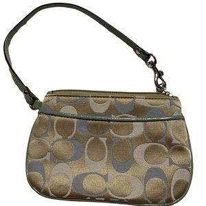 Coach light blue & brown purse, Women's Fashion, Bags & Wallets ... Used